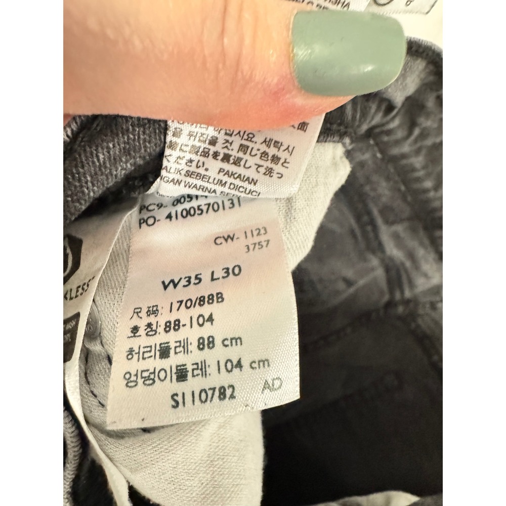 Levi's 511 Slim Fit Jeans Men 35x30 Gray Excellent WaterLess Denim - Picture 6 of 7